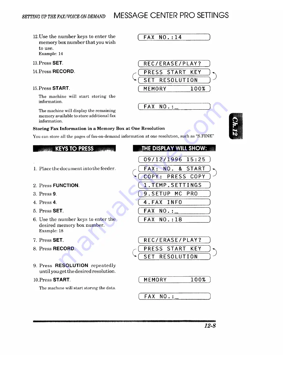 Brother IntelliFAX 1450MC Owner'S Manual Download Page 141