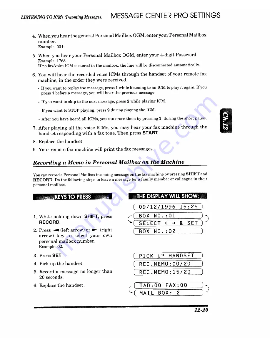 Brother IntelliFAX 1450MC Owner'S Manual Download Page 153