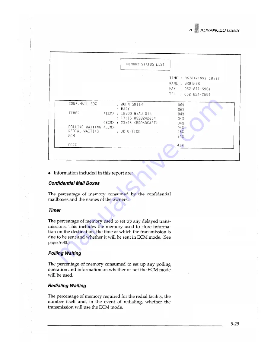 Brother IntelliFAX 1500M Owner'S Manual Download Page 109