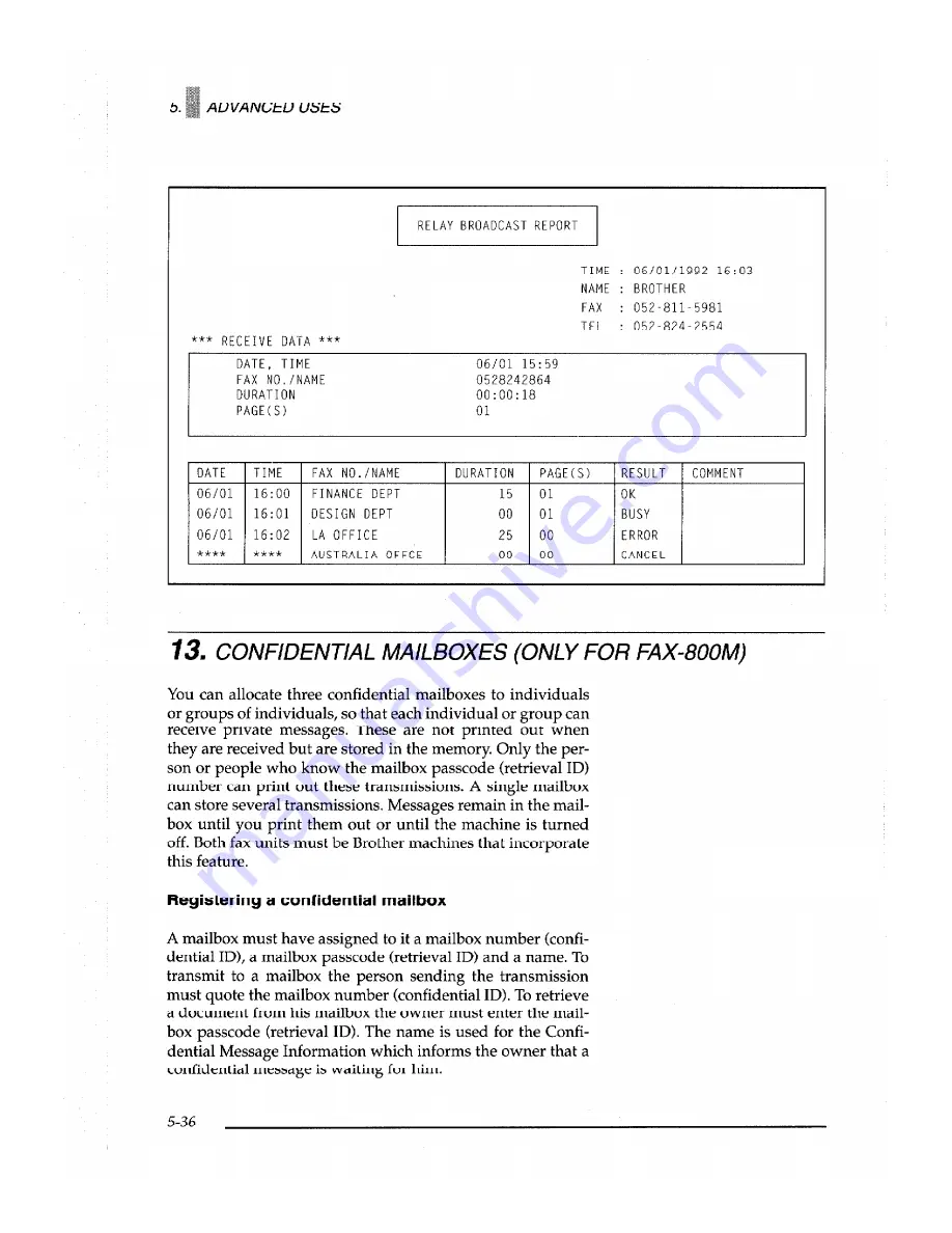 Brother IntelliFAX 1500M Owner'S Manual Download Page 116