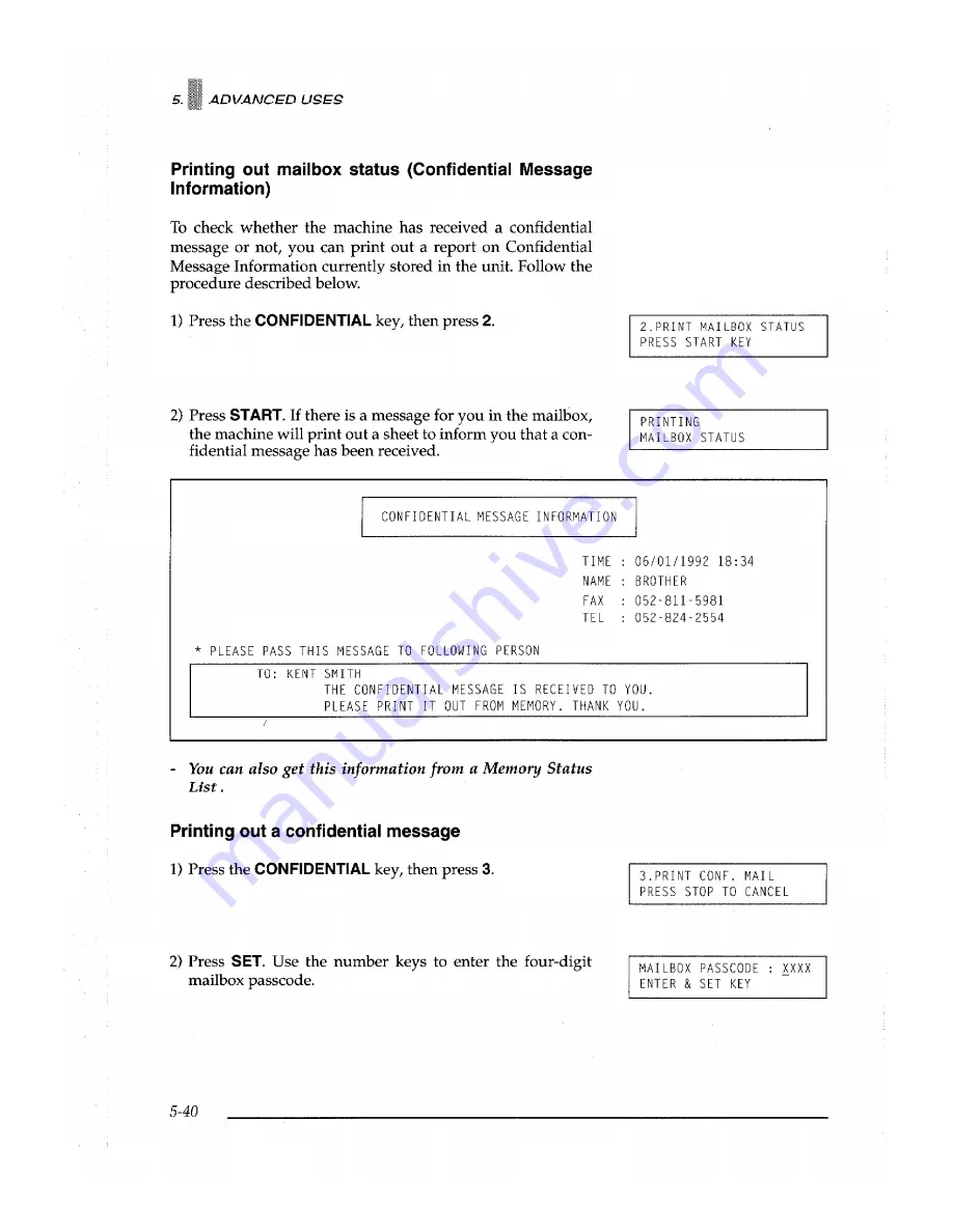 Brother IntelliFAX 1500M Owner'S Manual Download Page 120