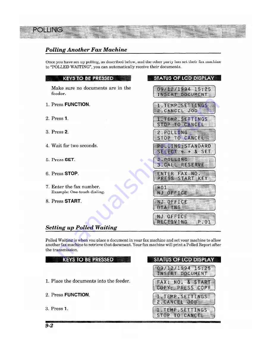 Brother IntelliFAX 3500ML Owner'S Manual Download Page 100