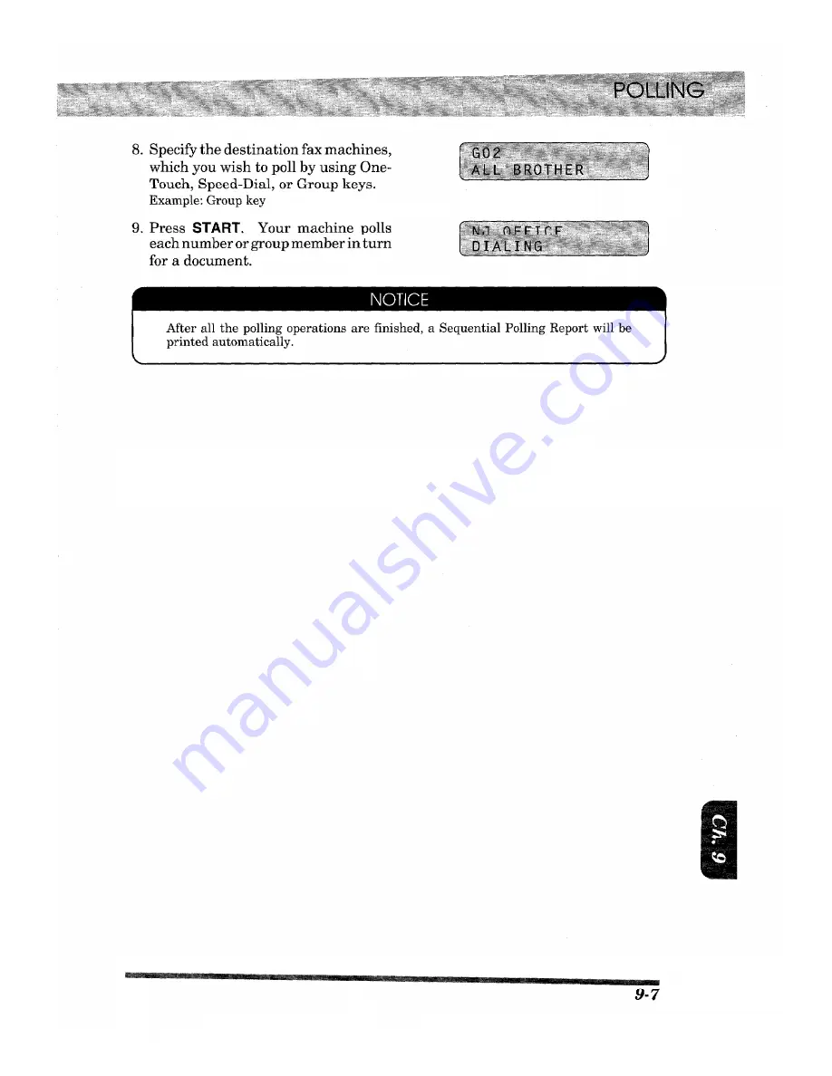 Brother IntelliFAX 3500ML Owner'S Manual Download Page 105