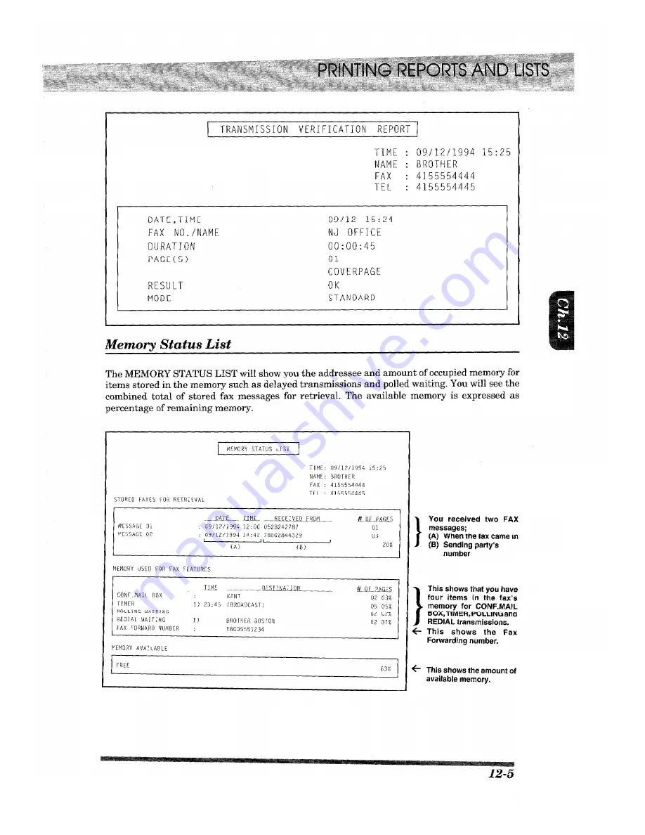 Brother IntelliFAX 3500ML Owner'S Manual Download Page 129