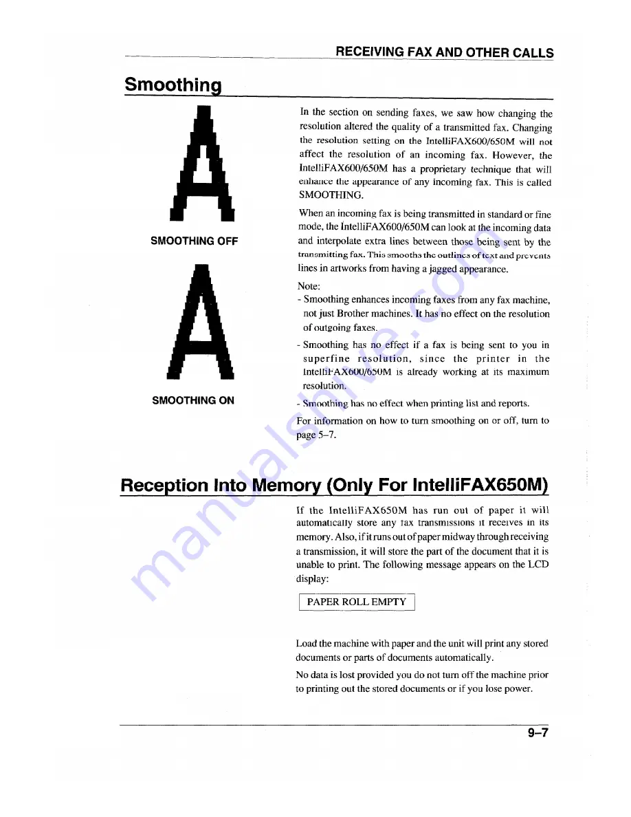 Brother IntelliFAX 600 Owner'S Manual Download Page 91