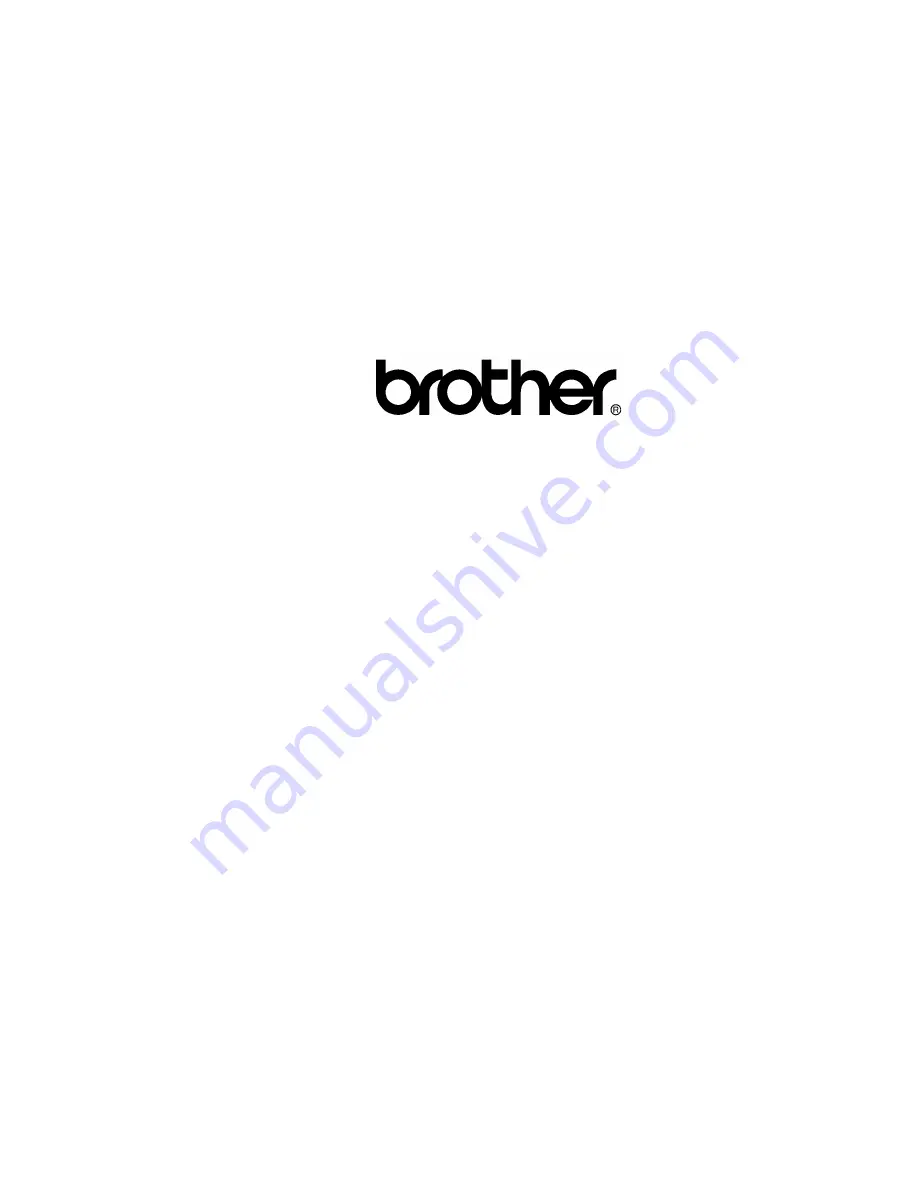 Brother Laser MFC-4800 Service Manual Download Page 1