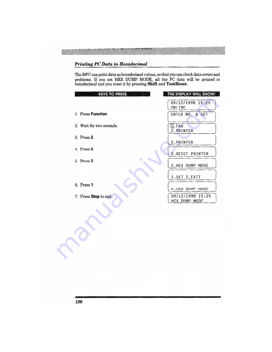 Brother MFC-4550 PLUS User Manual Download Page 132