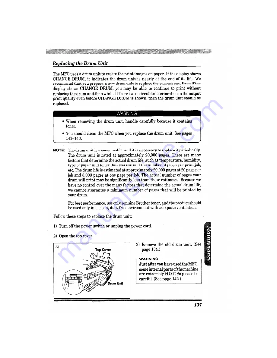 Brother MFC-4550 PLUS User Manual Download Page 149