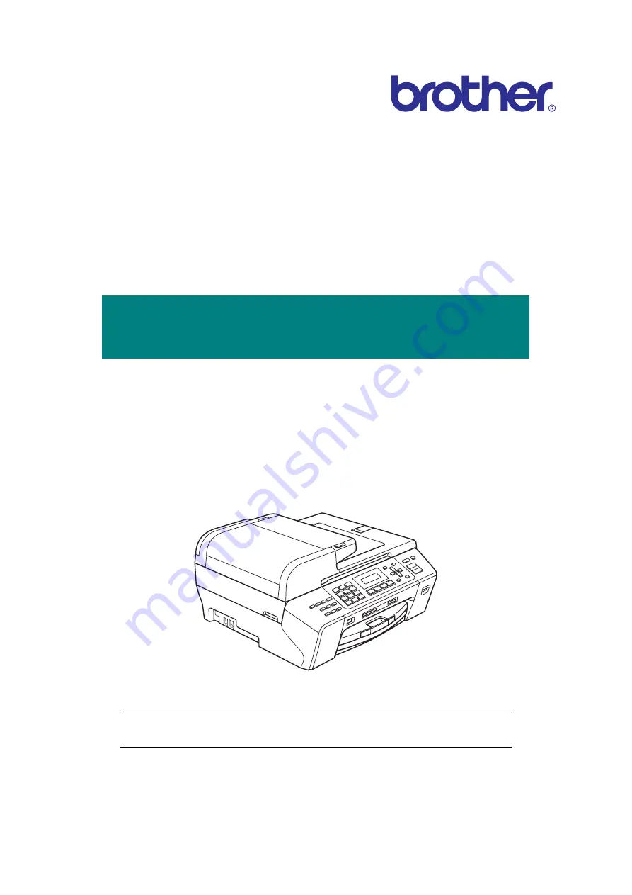 Brother MFC 5490CN - Color Inkjet - All-in-One Service Manual Download Page 1