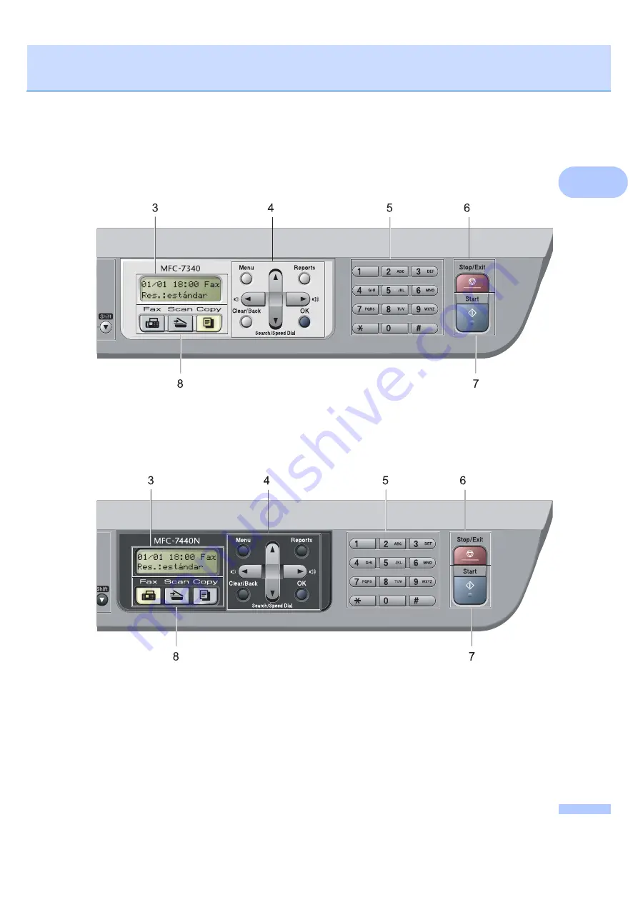 Brother MFC 7340 - B/W Laser - All-in-One Скачать руководство пользователя страница 21