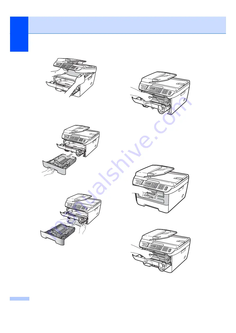 Brother MFC 7340 - B/W Laser - All-in-One (Spanish) Guías Del Usuario Manual Download Page 136