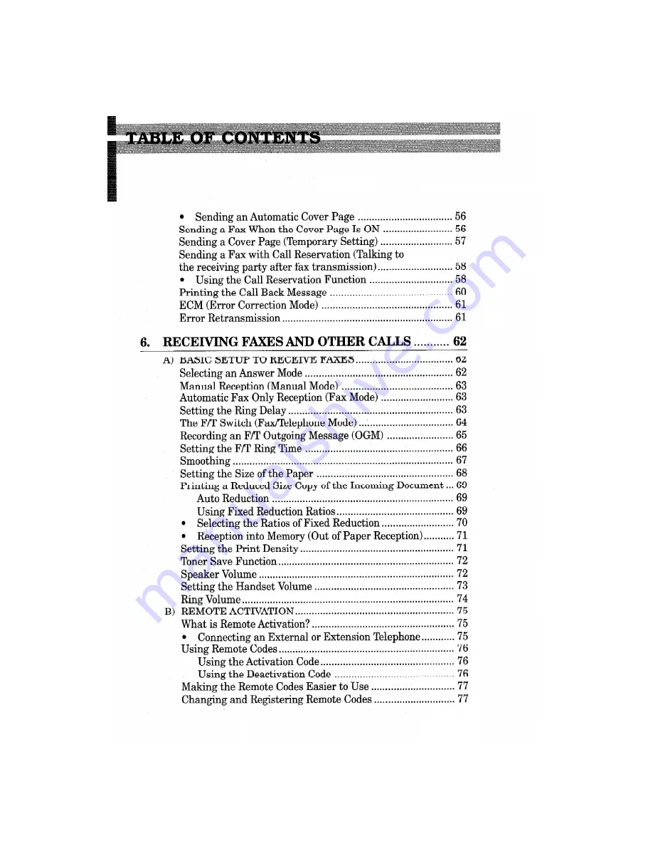 Brother MFC-7650MC Operation Manual Download Page 6