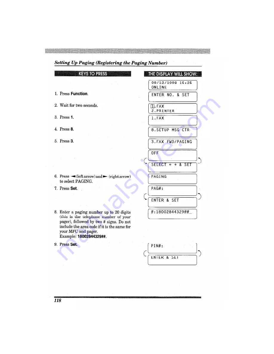 Brother MFC-7650MC Operation Manual Download Page 130