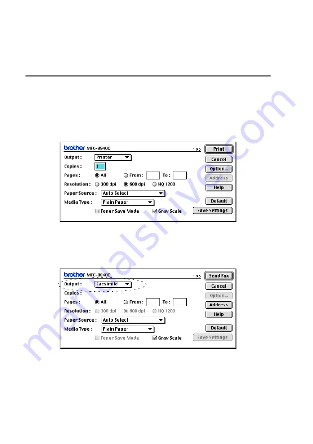 Brother MFC-8440 User Manual Download Page 321