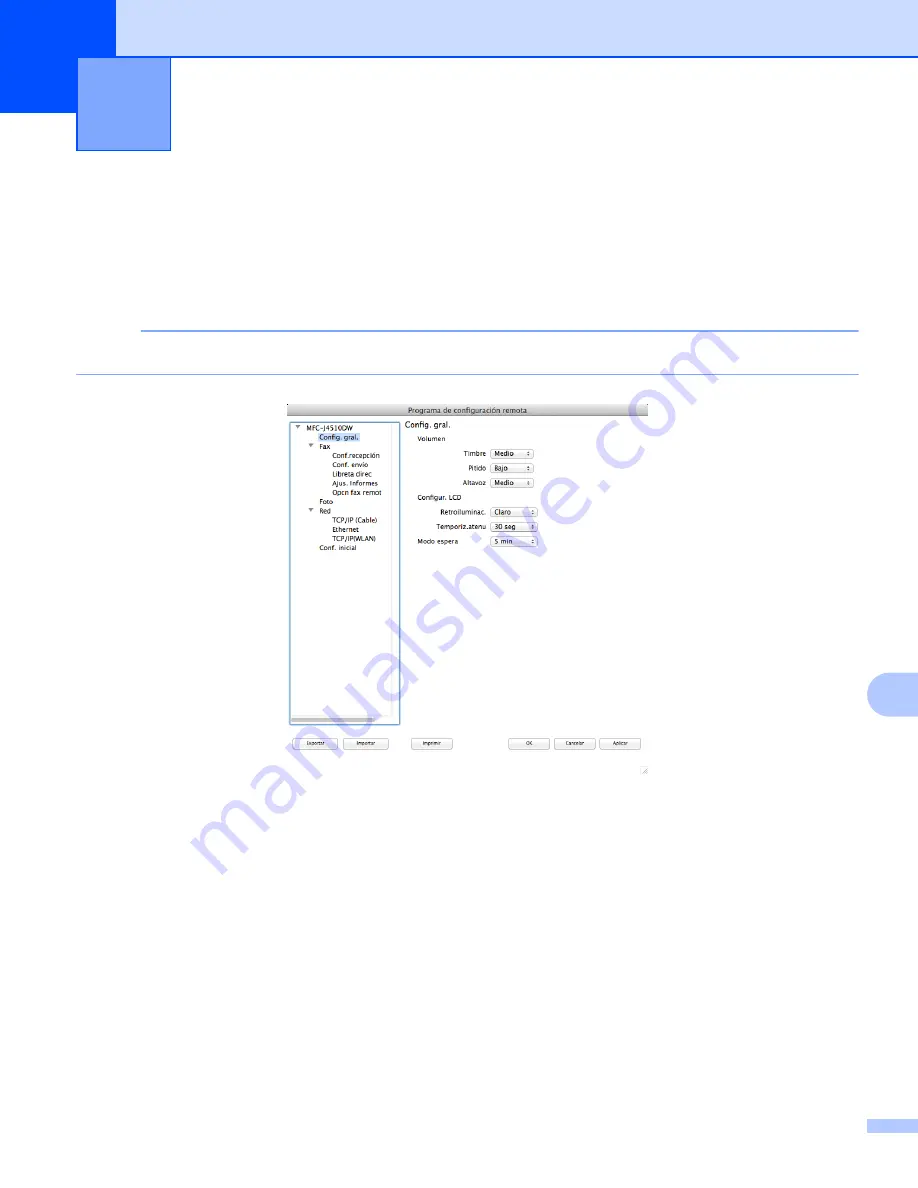 Brother MFC-J4410DW (Spanish) Guía Del Usuario De Software Manual Download Page 189