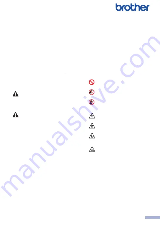 Brother MFC-J5340DW Product Safety Manual Download Page 1