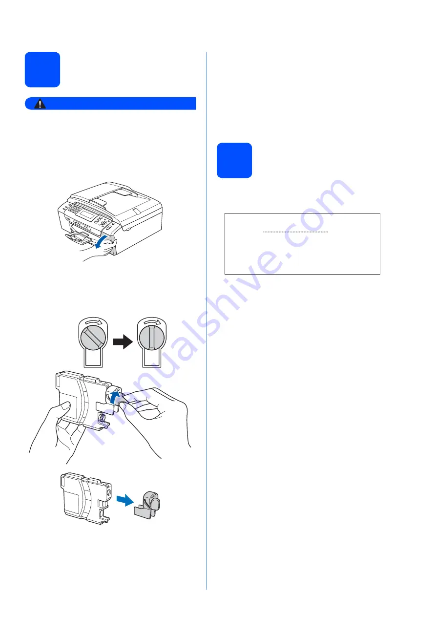 Brother mfc490w Quick Start Manual Download Page 3