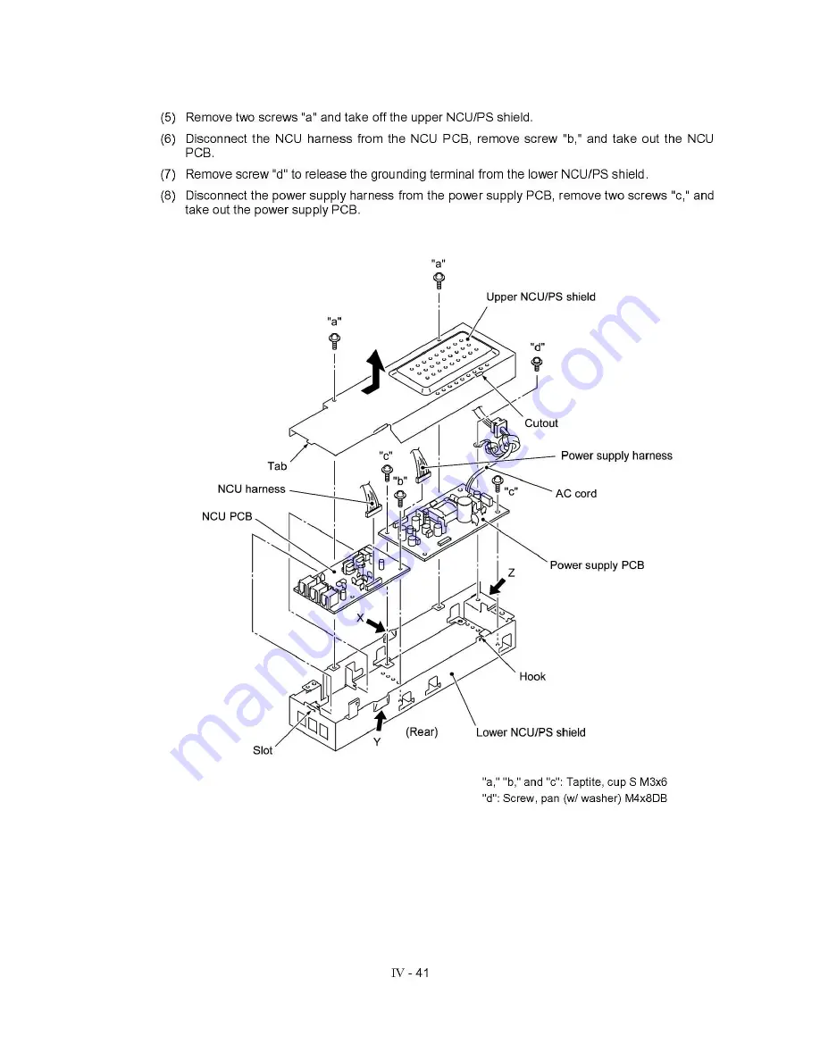 Brother MFC830 Service Manual Download Page 72