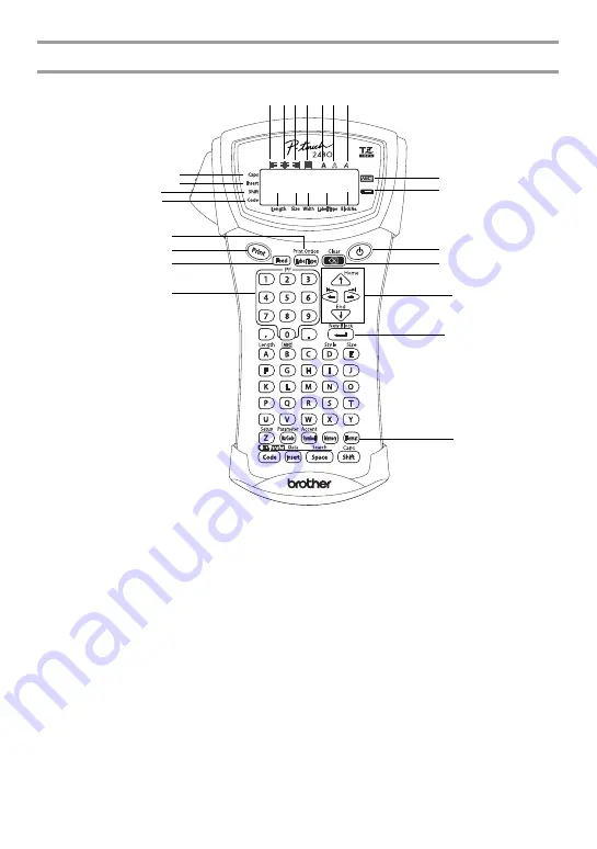 Brother P-Touch 2480 User Manual Download Page 9