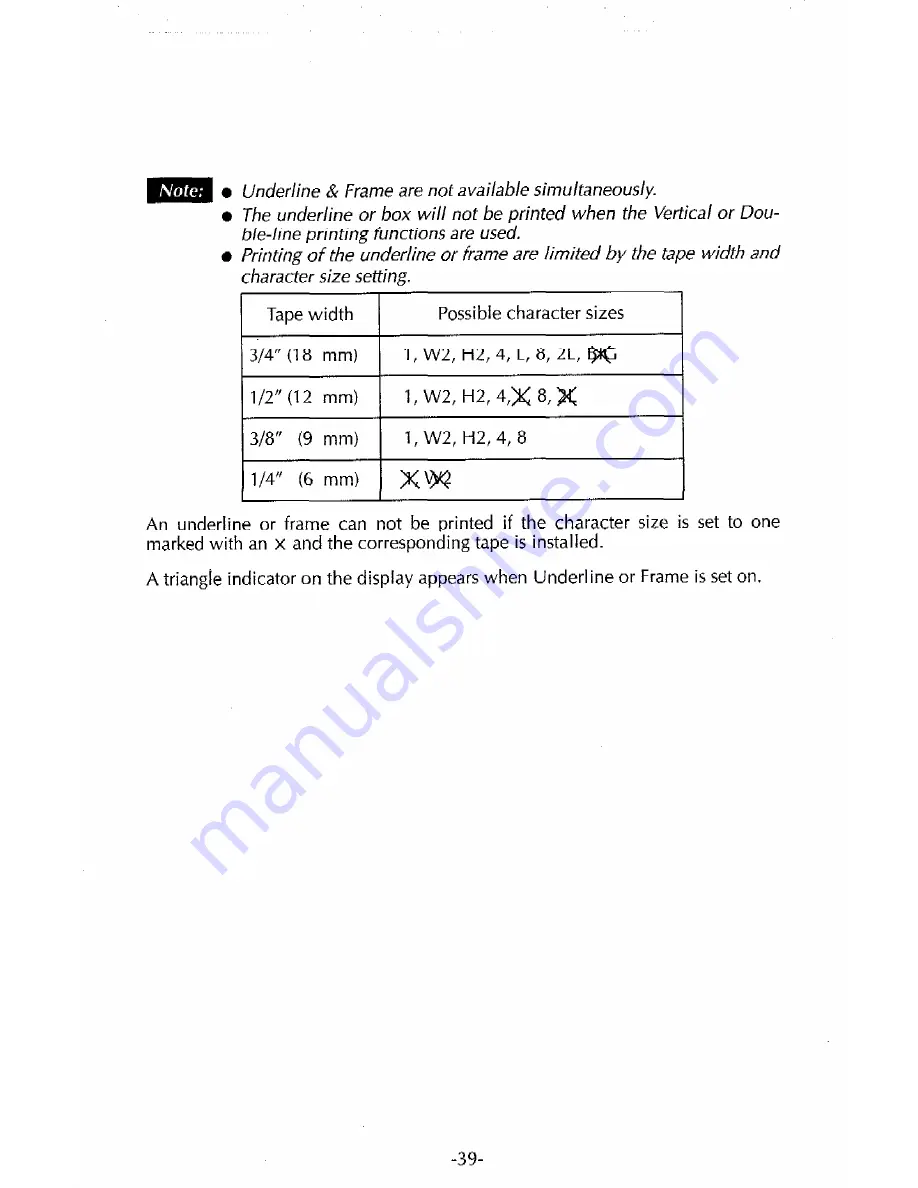 Brother P-touch Extra PT-320 User Manual Download Page 41