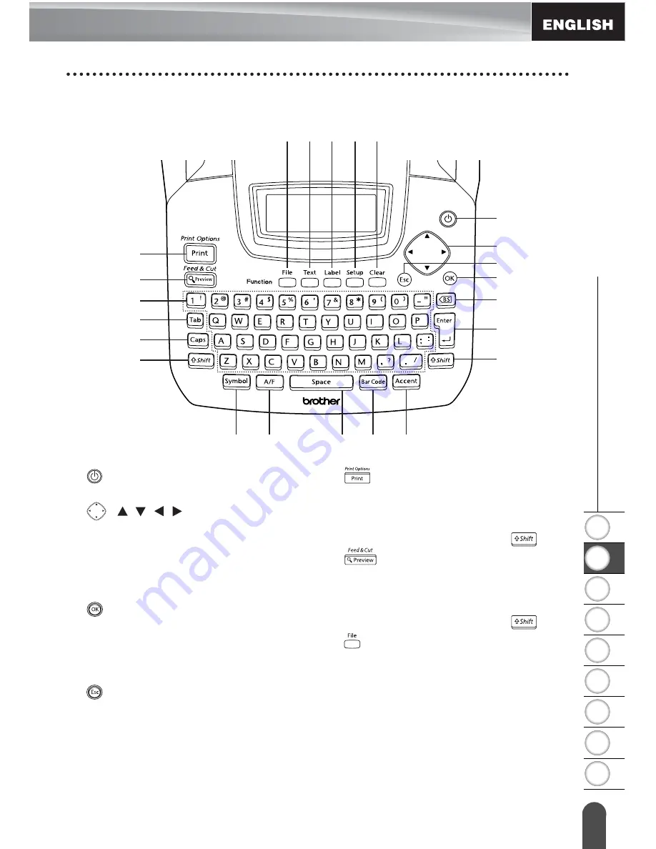 Brother P-TOUCH PT-2100 User Manual Download Page 21