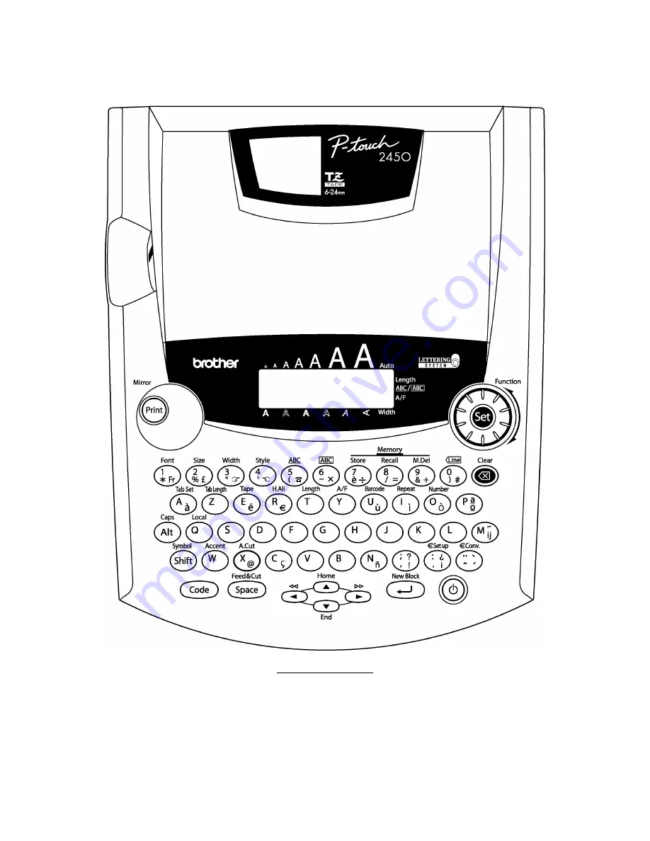 Brother P-touch PT-2310 Service Manual Download Page 10