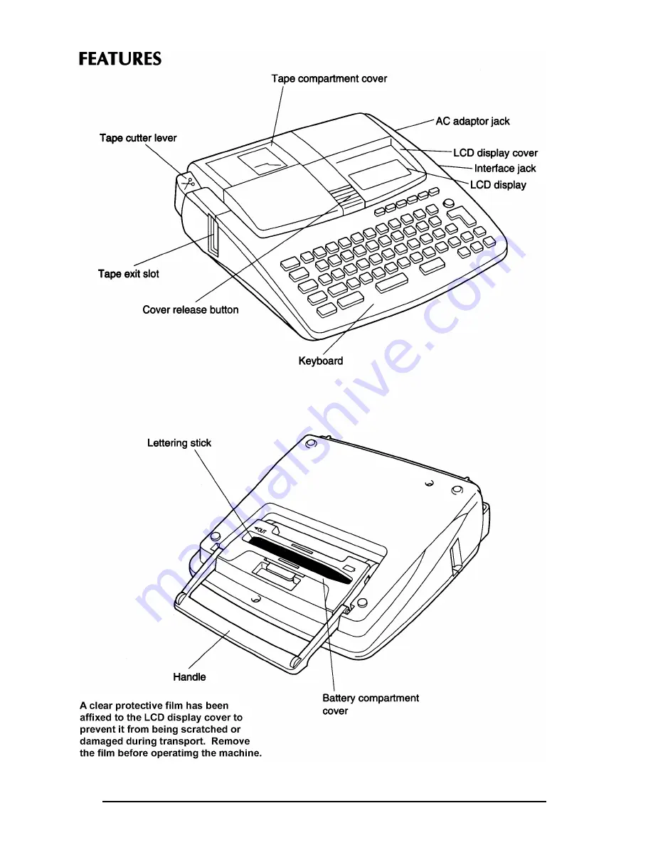 Brother P-touch PT-580C User Manual Download Page 11