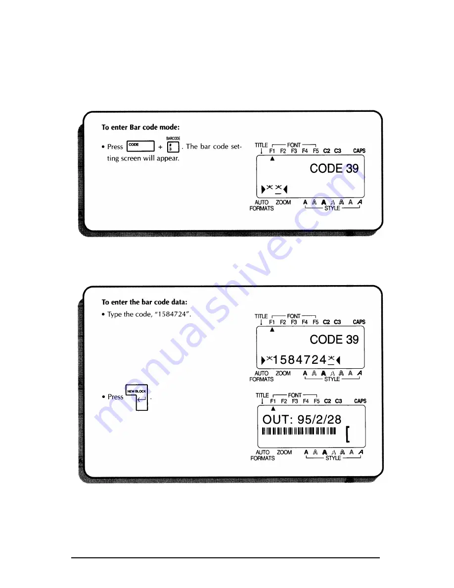 Brother P-touch PT-580C User Manual Download Page 45