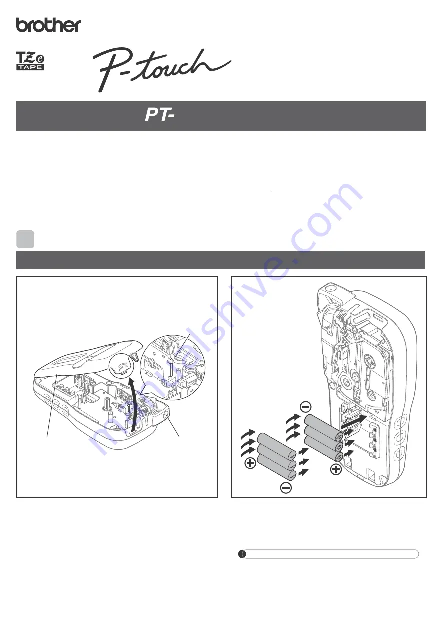 Brother P-touch PT-E105 User Manual Download Page 1