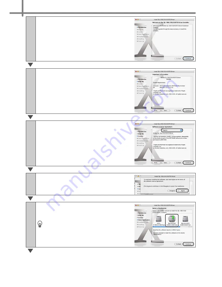 Brother P-Touch QL-500 Operation Manual Download Page 34