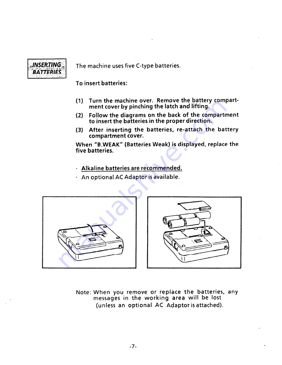 Brother PT-150 User Manual Download Page 11