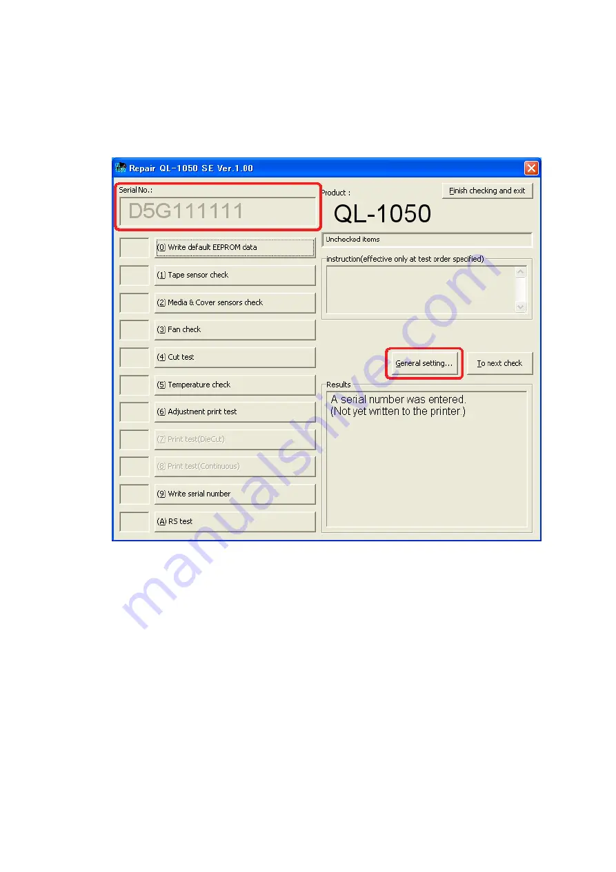 Brother QL-1050 Service Manual Download Page 89