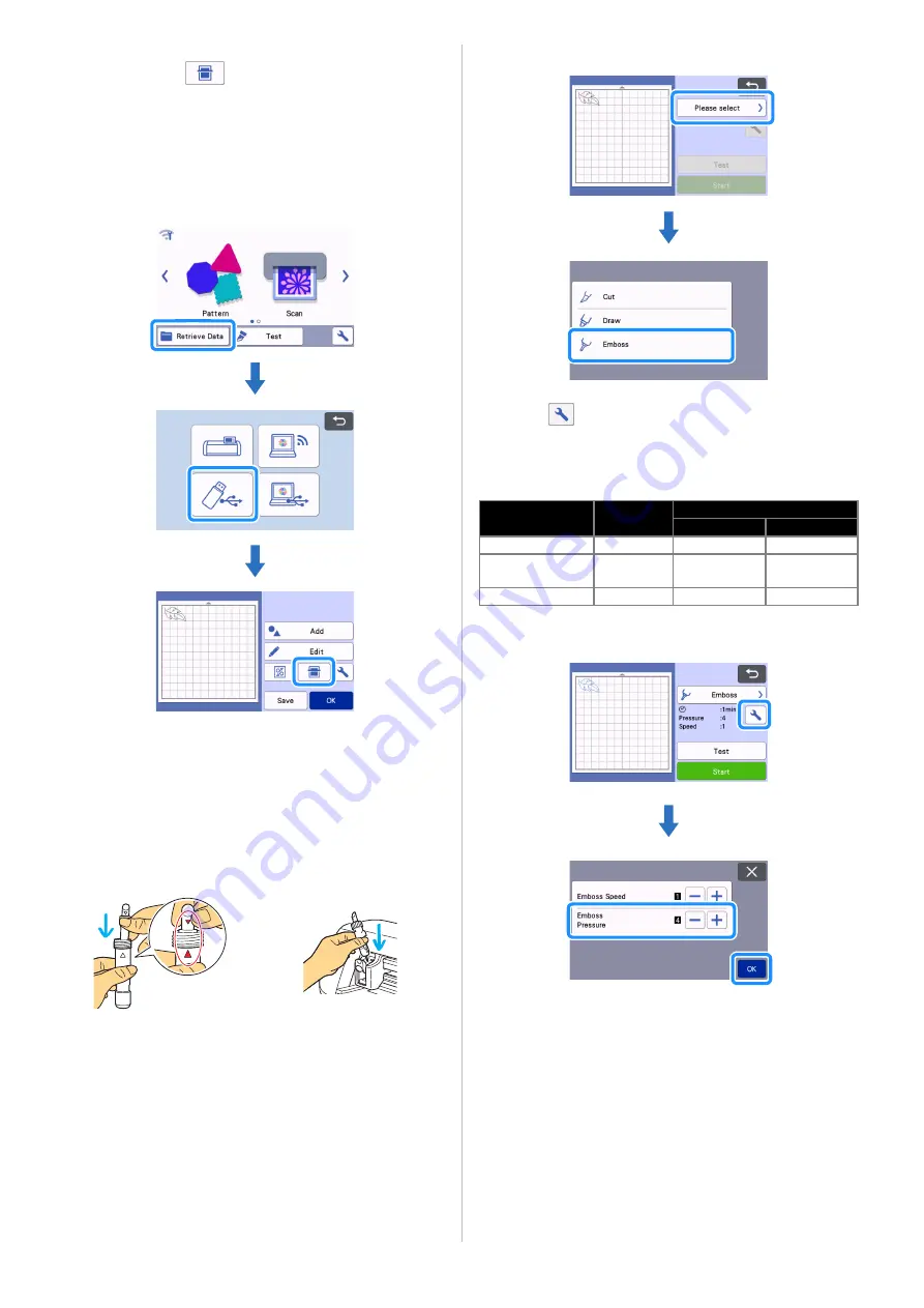 Brother ScanNCut DX Embossing Starter Kit Operation Manual Download Page 5