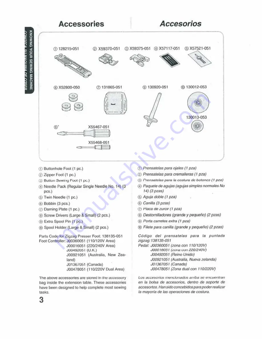 Brother XL-3025 Скачать руководство пользователя страница 8