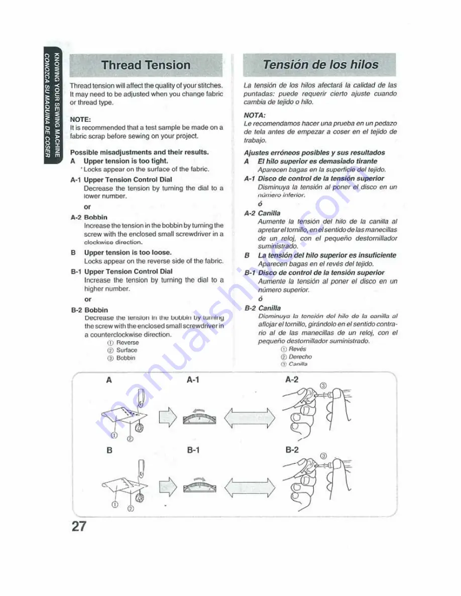 Brother XL-3025 Operation Manual Download Page 32