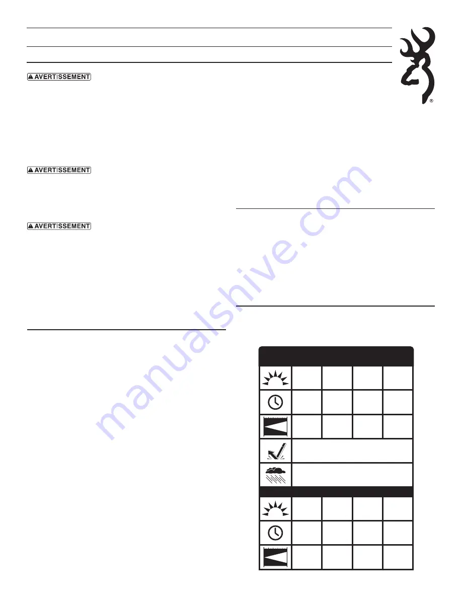 Browning LONE PEAK SF Instructions Download Page 2