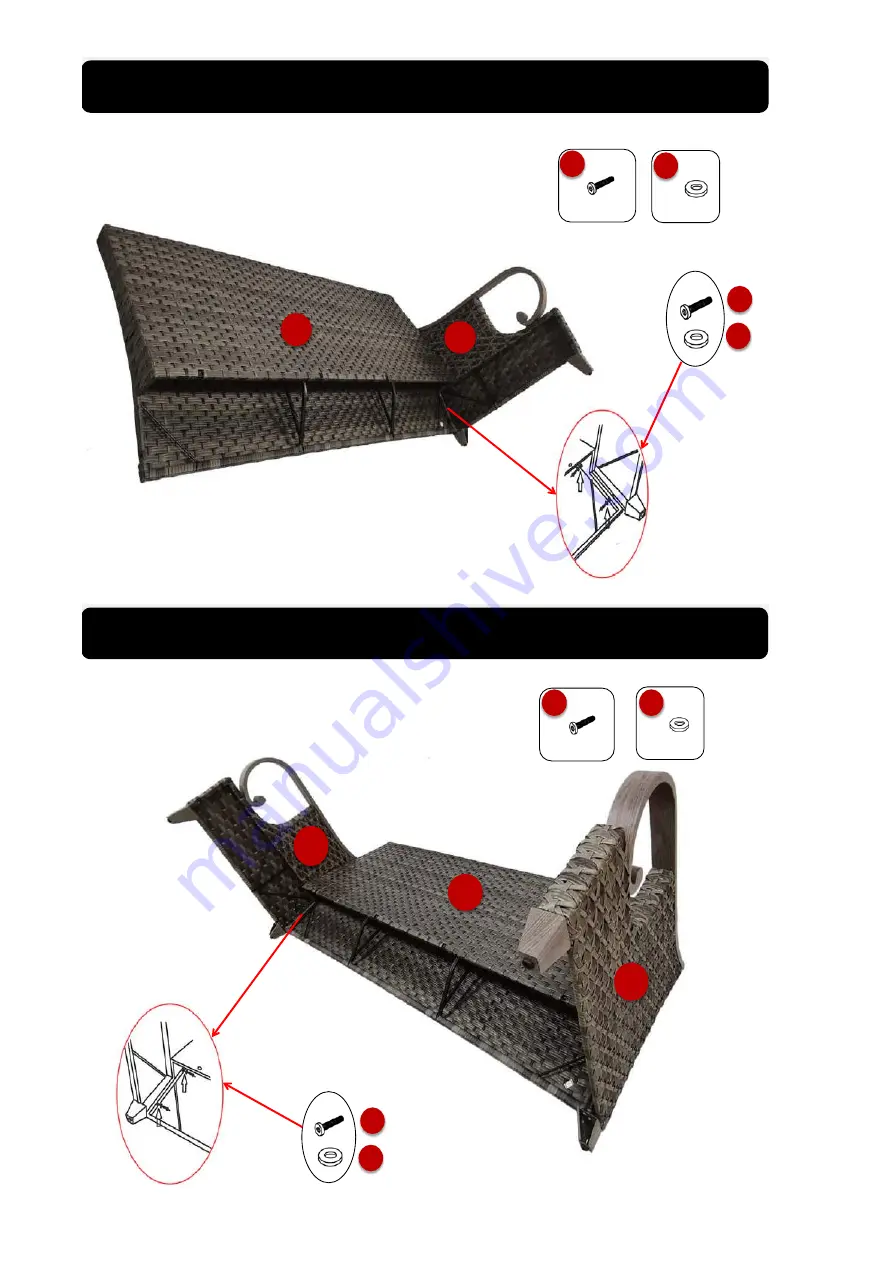 Broyhill EASTLAKE AW WICKER GBO21-305-2 Скачать руководство пользователя страница 4