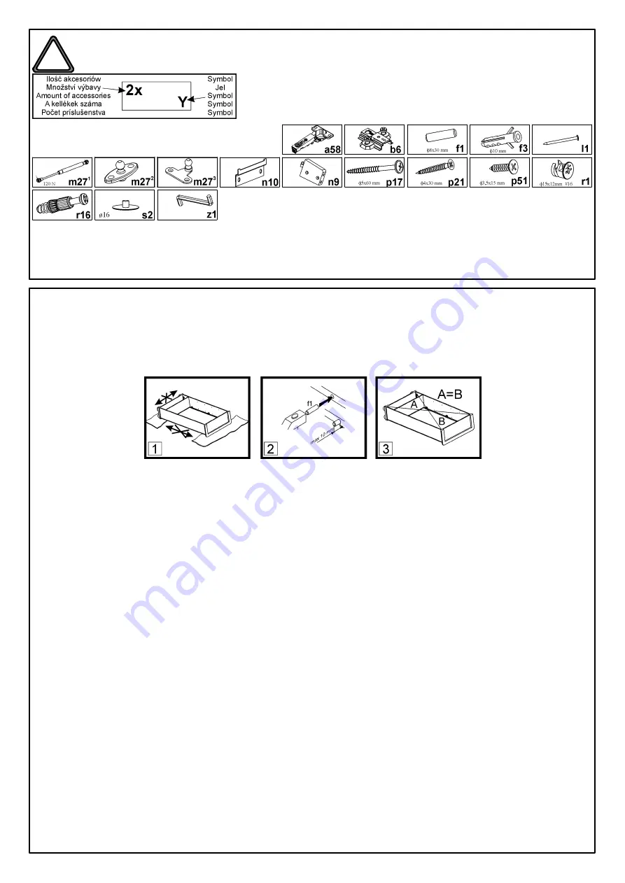 BRW LARGO PSW1W/4/15 Assembly Manual Download Page 2