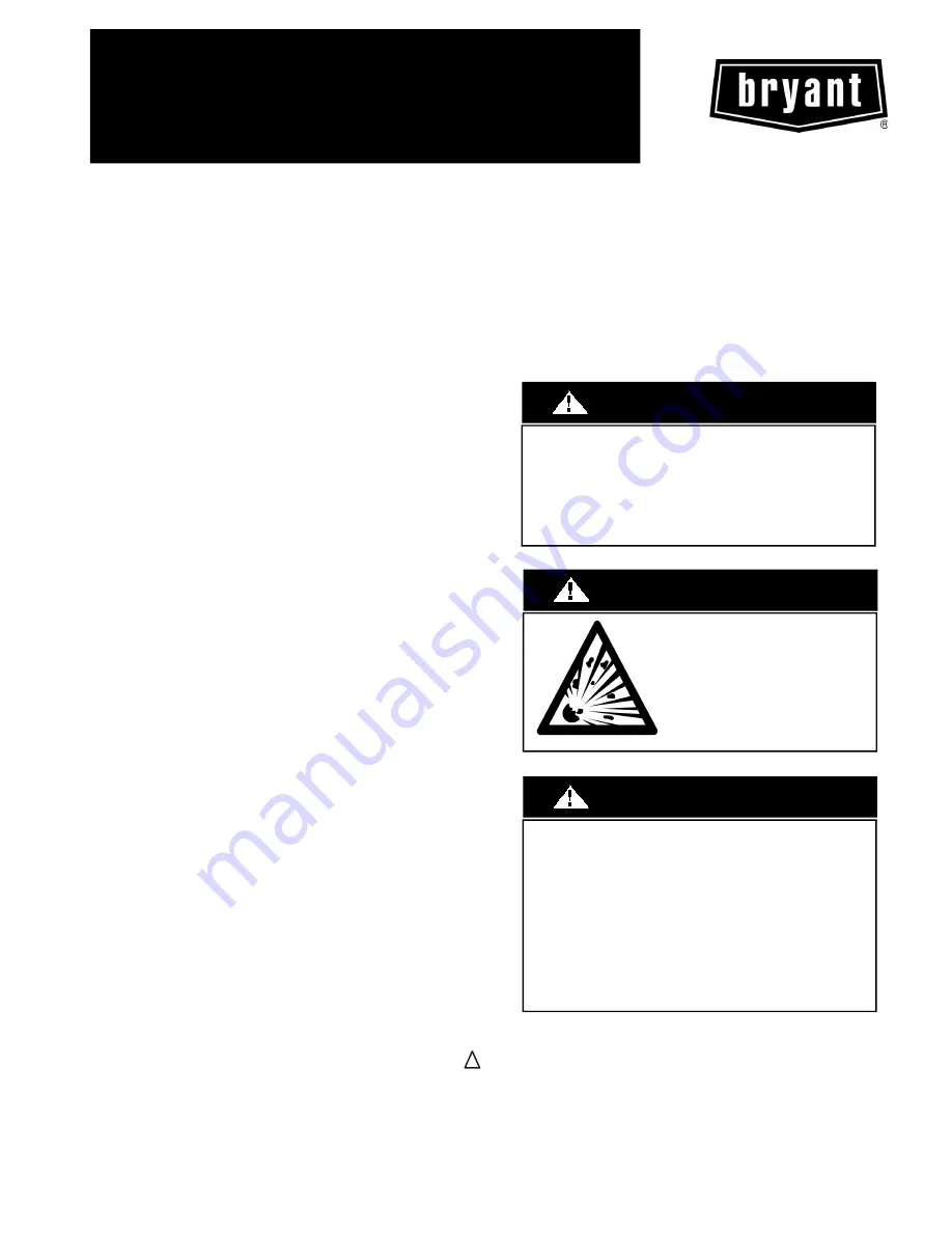 Bryant 619PHA Series Скачать руководство пользователя страница 1