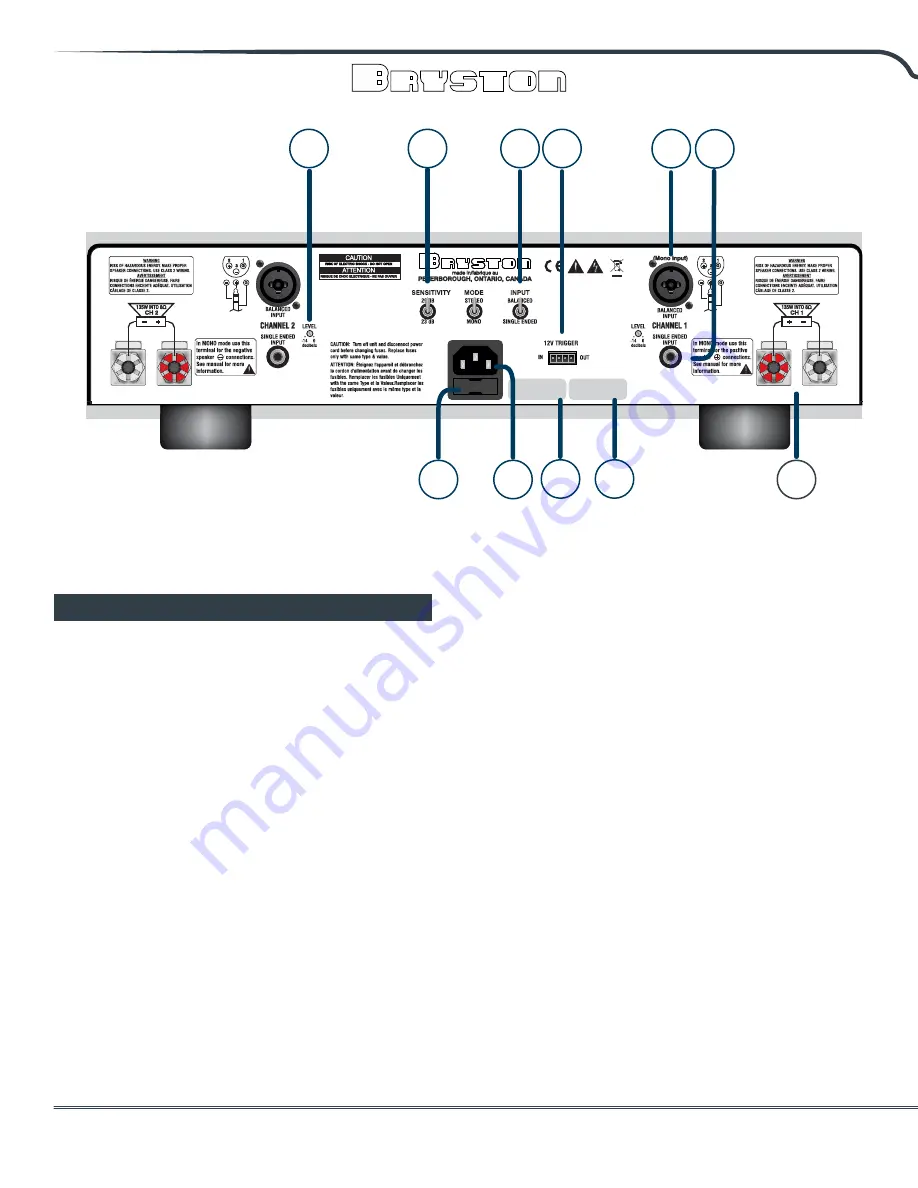 Bryston 2.5B3 Скачать руководство пользователя страница 8