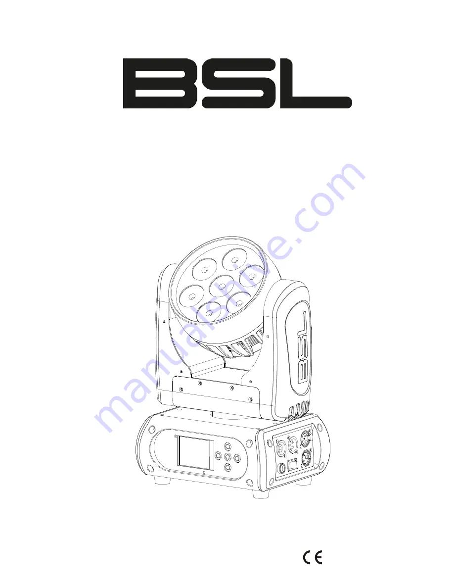 BSL Twist Beam 7LED Скачать руководство пользователя страница 1