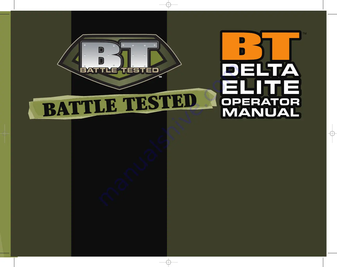 BT DELTA ELITE Operator'S Manual Download Page 1