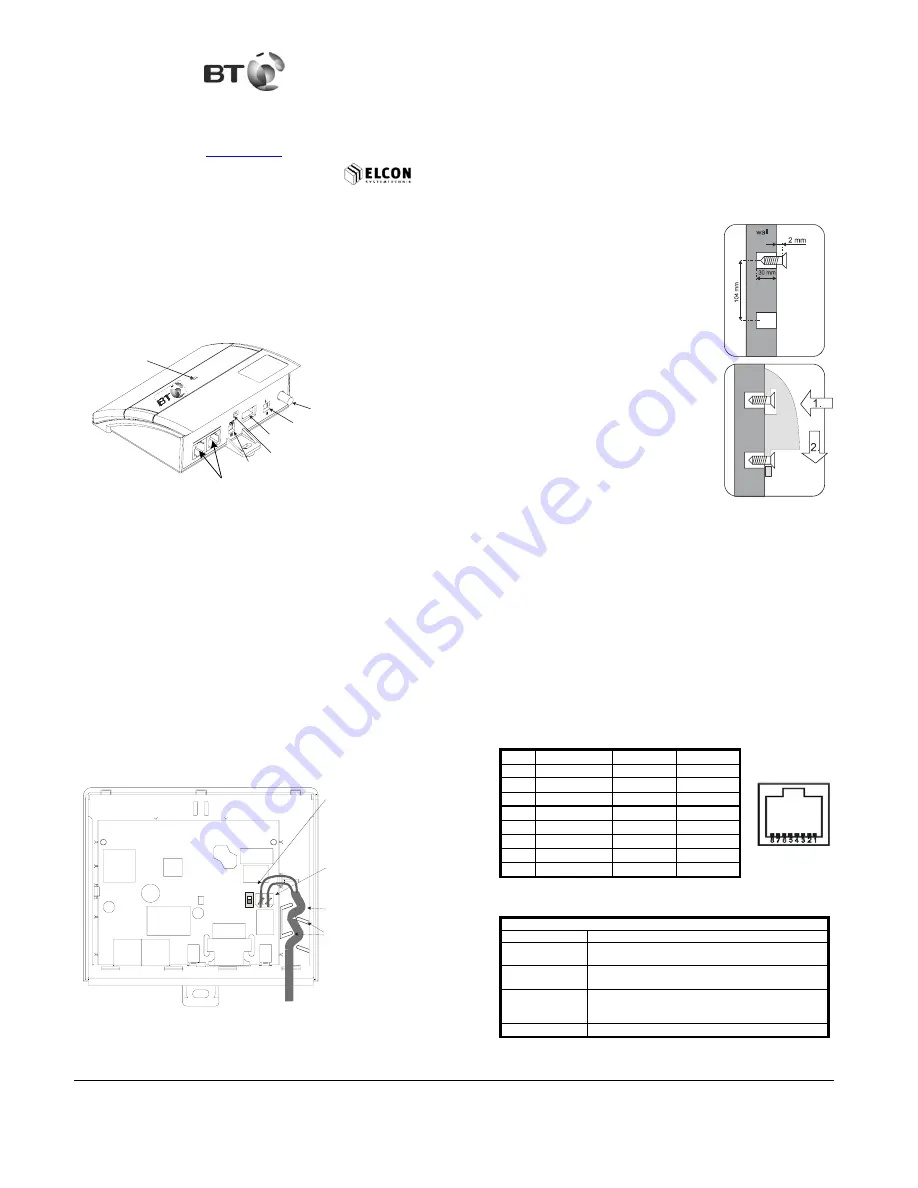 BT NTE8E Installation Manual Download Page 1