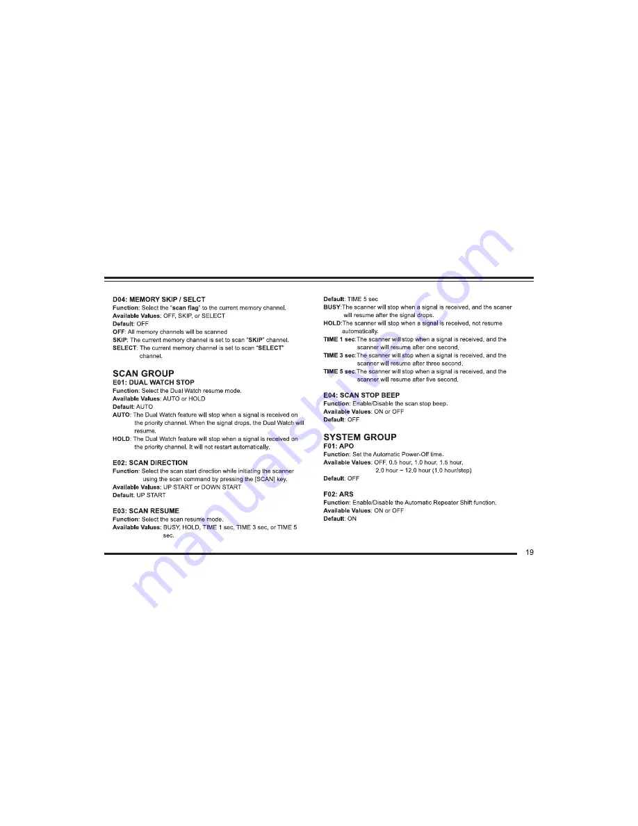 BTECH UV-50X3 Series Operating Manual Download Page 22