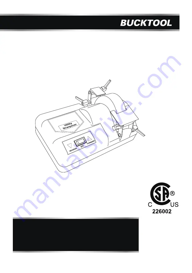 Bucktool SCM4500 Instruction Manual Download Page 1