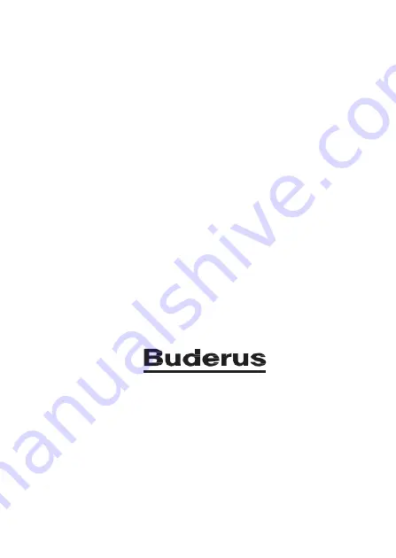 Buderus BUZ-Plus 15 Installation And Operating Instructions Manual Download Page 130