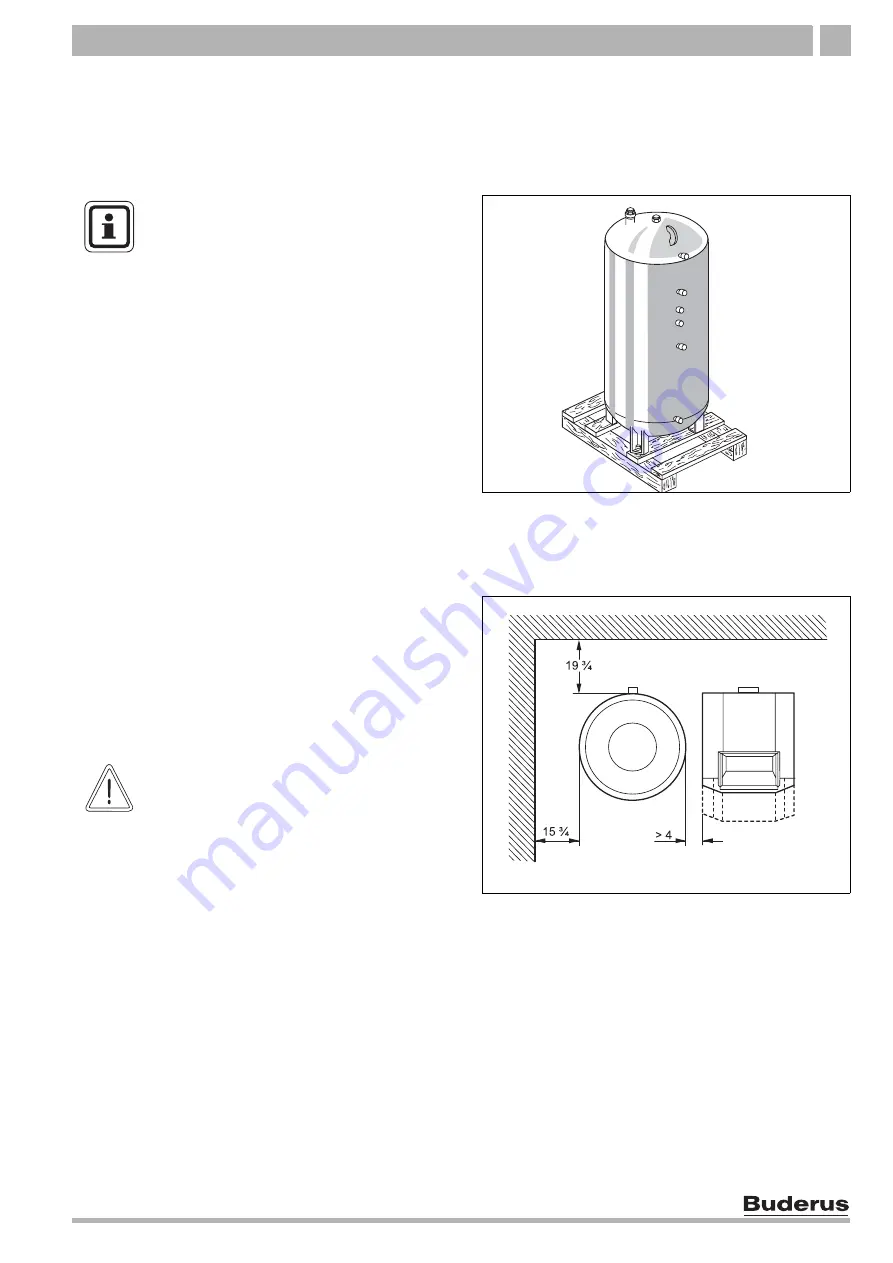 Buderus Logalux ST1000/3 US Installation And Maintenance Instructions Manual Download Page 7