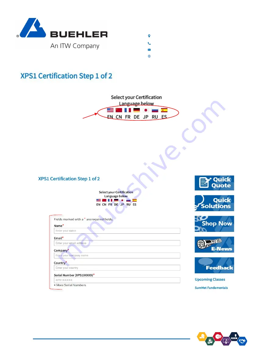 Buehler SimpliMet XPS1 Instructions Manual Download Page 7