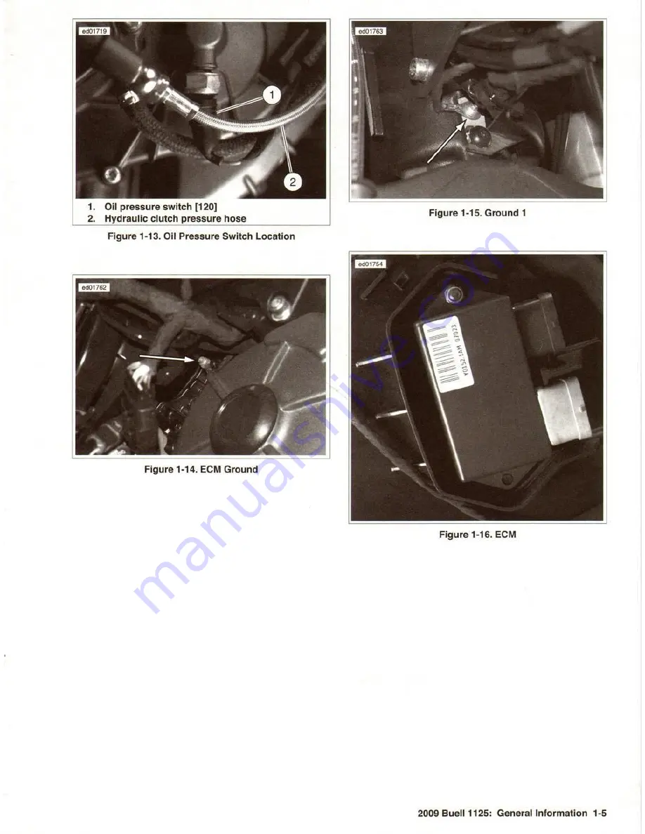 Buell 1125 2009 Series Electrical Diagnostics Manual Download Page 21