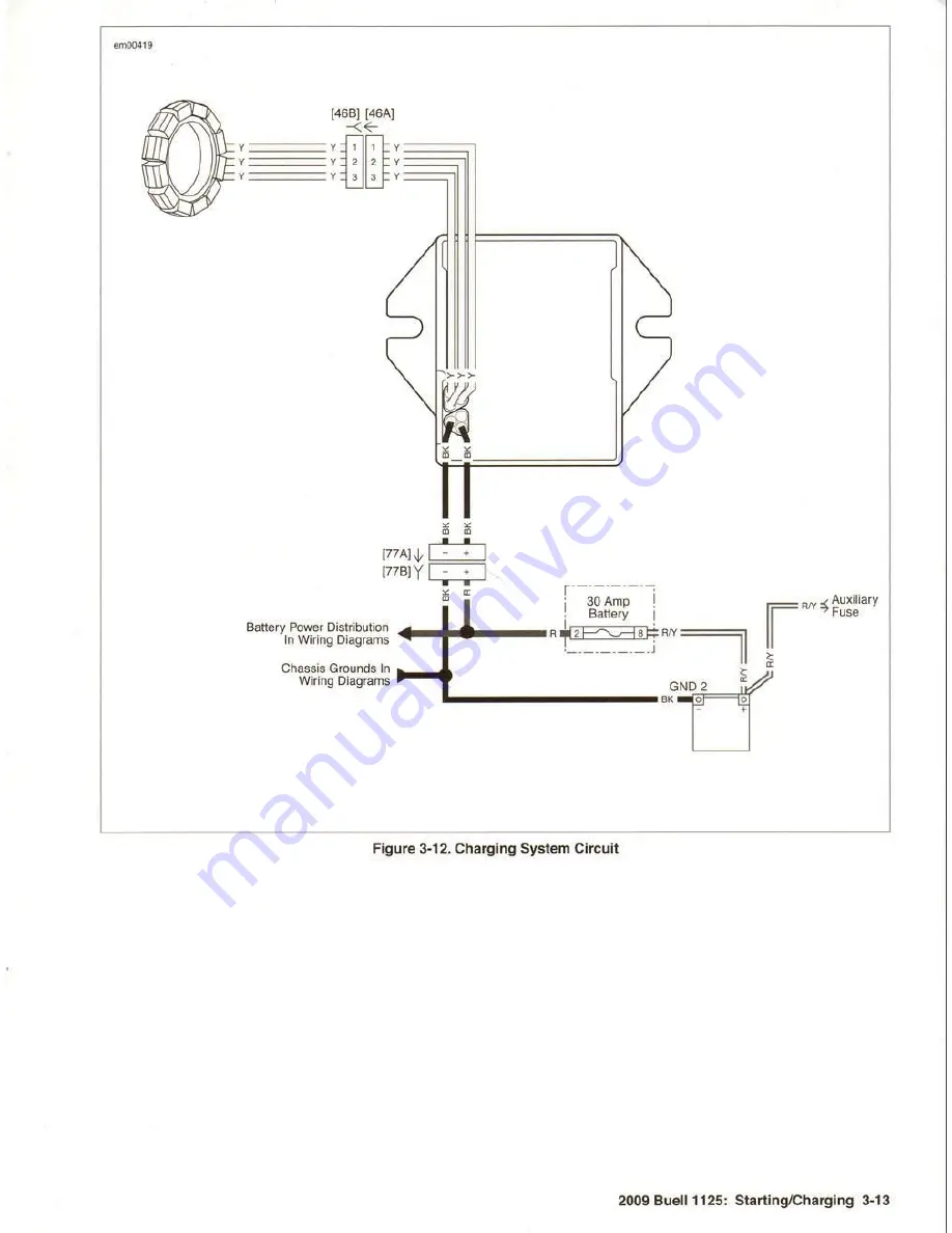 Buell 1125 2009 Series Electrical Diagnostics Manual Download Page 59